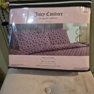 Juicy Couture Pink Patterned Sheet Set